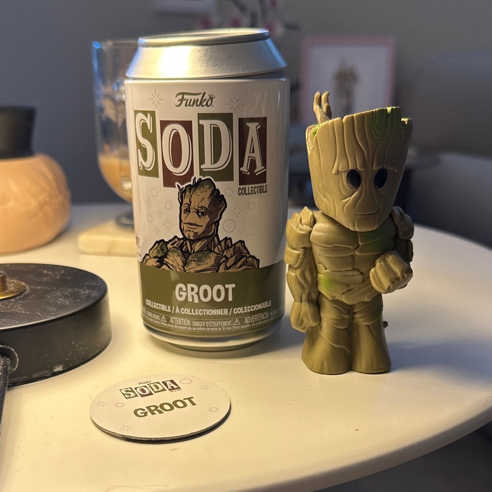 Funko Soda Groot Figure with Green and Brown Details